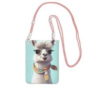 BWLHJKE Sac à bandoulière amusant lama pour femme et homme - Imperméable - Mini sac à main pour téléphone portable - Petit sac à bandoulière avec sangle réglable - Pochette de voyage pour téléphone