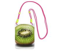 BWLHJKE Sac à bandoulière vert kiwi pour téléphone portable et femme - Mini sac à main imperméable pour téléphone portable avec sangle réglable - Pochette de voyage pour téléphone portable, pochette
