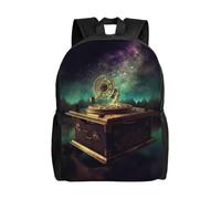 BWLHJKE Sac à dos de voyage pour femme et homme, boîte à musique de rêve, sac à dos pour ordinateur portable, grand sac à dos étanche et décontracté