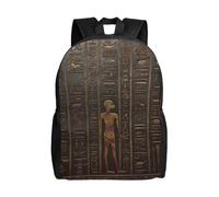 BWLHJKE Sac à dos de voyage pour femme et homme - Hiéroglyphe égyptien antique - Grand sac à dos pour ordinateur portable - Étanche - Décontracté