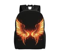 BWLHJKE Sac à dos de voyage pour homme et femme avec ailes d'angle de feu - Grand sac à dos étanche et décontracté