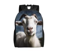 BWLHJKE Sac à dos de voyage pour homme et femme - Motif chèvre - Grand sac à dos étanche et décontracté