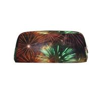 BWLHJKE Splendid Trousse de maquillage motif feux d'artifice pour femmes et hommes - Trousse de toilette de voyage esthétique - Grande trousse à crayons, doré, One Size