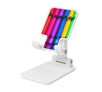 BWLHJKE Support de téléphone portable rotatif à 360°, entièrement réglable, pliable, support de téléphone portable, craies colorées, béquille pour bureau, tablette, compatible avec les coques épaisses