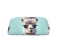 BWLHJKE Trousse de maquillage lama de dessin animé drôle pour femmes hommes voyage trousse de toilette esthétique portefeuille pochette grande trousse, golden/e, One size