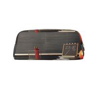 BWLHJKE Trousse de maquillage pour enseignant, salle de classe, tableau noir, trousse de maquillage pour homme et femme, trousse de toilette esthétique, grande trousse à crayons, doré, One Size