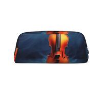 BWLHJKE Violon Poster Trousse de Maquillage pour Femmes Hommes Voyage Trousse de Toilette Esthétique Portefeuille Trousse Grande Trousse, silverl, One size