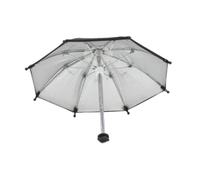 BWOFJGWH Camera Pare-Soleil Parapluie Photo Hot Shoe Octogonal Intérieur Réfléchissant Support Métal Diffusion et Contrôle de la Lumière Convient aux Portraits, 25cm