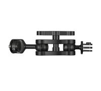 BWOFJGWH Support Camera Support Stand Support Fixation Articulée Double Rotule Construction Aluminium Adapté à la Photographie Installation de Dispositifs Électroniques, Noir, Standard Noir