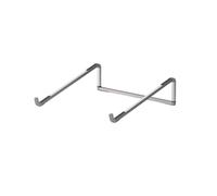 BWOFJGWH Support Ordinateur Portable Rehausseur Socle Plateforme en Alliage d'Aluminium Solide et Stable avec Bras Inclinés pour Angle de Vue Confortable, Argent