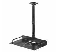 BWOFJGWH Support Plafond Projecteur Métal Noir Fixation Mural Téléscope Réglable Caméra Conférence Tablette Étagère Stable Salle Bureau Cinéma, 40-80cm