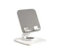 BWOFJGWH Support Rotatif pour Tablette Résistante Ajustement Hauteur Smartphone Universel Plateau Pliable Compatibilité Large Prévu pour Bureau Usage, Blanc, Size to 2