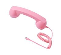 BWOFJGWH Téléphone Rétro avec Combiné et Haut-parleur à 90°, USB, Nouveau Récepteur de Réunion Mobile (2026), Rose