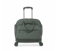 BWOFJGWH Valise Cabine Trolley de roulettes Silencieuses Tissu Oxford Léger Adaptée aux Déplacements Hommes Femmes Loisirs Rendez-Vous Professionnels, Vert, Vert Pin, 18 Pouces