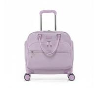 BWOFJGWH Valise Cabine Trolley de roulettes Silencieuses Tissu Oxford Léger Adaptée aux Déplacements Hommes Femmes Loisirs Rendez-Vous Professionnels, Violet, Violet Taro, 18 Pouces