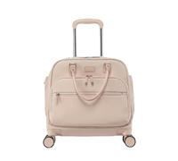 BWOFJGWH Valise Cabine Trolley de roulettes Silencieuses Tissu Oxford Léger Adaptée aux Déplacements Hommes Femmes Loisirs Rendez-Vous Professionnels, Rose, Rose Fleur De Cerisier, 18 Pouces