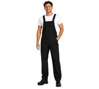 BWOLF Anax Salopette en Coton pour Homme - Salopette de Protection - Salopette de Travail, Noir, S
