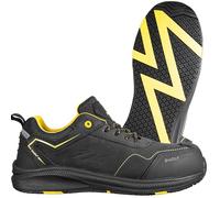 BWOLF Phoenix S3S Chaussures de Travail pour Homme S3 S3 Nabuk Imperméables Antidérapantes 4 x 4 Grip Tech Semelles Ergo, Noir, 46 EU