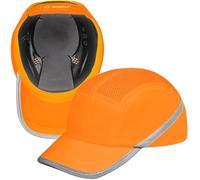 BWOLF TRIVOR - Casquette anti-chocs homme ABS EN 812 bandes réfléchissantes orange