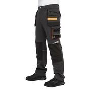 BWOLF Vector Pantalon De Travail pour Homme - Short De Travail Robuste Et Flexible 90% Nylon 10% Élasthanne - Léger, Extensible, Multipoches, Gris, 4XL