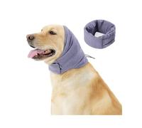 BWOOOWE Snood Cocker Casquette pour Chien Cache Oreilles et Tour de Cou pour Chien Soulagement de l'anxiété et Calme à Un Endroit Bruyant(Violet,S)