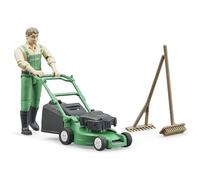 Bworld Jardinier Avec Tondeuse À Gazon Et Outils De Jardinage Vert TU