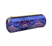 BWPDPXFJ Beauty Grand Canyon - Trousse à crayons en cuir écologique avec fermeture éclair - Organiseur cylindrique compact pour l'école, le bureau et les voyages, blanc, Taille unique, Organiseur de