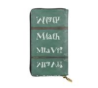 BWPDPXFJ Formulas Shapes Theory - Portefeuille fin en cuir imprimé avec fermeture éclair, 12 emplacements pour cartes et poche pour pièces de monnaie, portefeuille compact de luxe pour voyage, usage