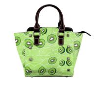 BWPDPXFJ Kiwi Bird Joli sac à bandoulière en cuir imprimé avec rivets, sangle réglable, plusieurs poches pour femme, école, bureau, voyage., Noir , Taille unique
