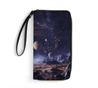 BWQMNT Portefeuille en cuir durable et portable avec imprimé phare de mer : parfait pour ranger des cartes, de l'argent liquide et un style de vie en déplacement, c'est un cadeau de vacances idéal