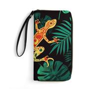 BWQMNT Portefeuille en cuir imprimé bohème durable et portable : parfait pour ranger des cartes, de l'argent liquide et un style de vie en déplacement, c'est un cadeau de vacances idéal pour organiser