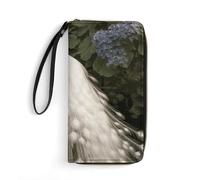 BWQMNT Portefeuille en cuir imprimé bohème durable et portable : parfait pour ranger des cartes, de l'argent liquide et un style de vie en déplacement, c'est un cadeau de vacances idéal pour organiser