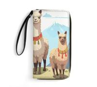 BWQMNT Portefeuille en cuir imprimé éléphant sur bois durable et portable : parfait pour ranger des cartes, de l'argent liquide et un style de vie en déplacement, c'est un cadeau de vacances idéal