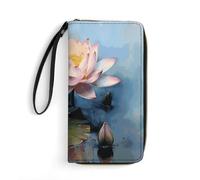 BWQMNT Portefeuille en cuir imprimé océan au crépuscule chaud : parfait pour ranger des cartes, de l'argent liquide et un style de vie en déplacement, c'est un cadeau de vacances idéal pour organiser