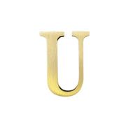 BWRMHME : 4,5 cm de hauteur, autocollants en laiton massif, lettres anglaises, 4,5 cm, autocollant mural, or, classique