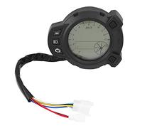 bws 125,teur odometre moto,compteur moto universel,Compteur de vitesse de moto numérique, Inruments de moto LCD Compteur de vitesse Odomètre Tachymètre replacement pour BMS125 7 Mètre de couleur (noir