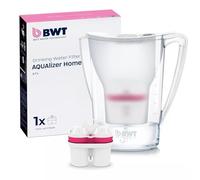 BWT AQUAlizer Home Blanc | Filtre à eau avec 1 cartouche au magnésium | eau potable, pour aliments et boissons | Réduction du calcaire, chlore, plomb et cuivre | carafe filtrante pratique