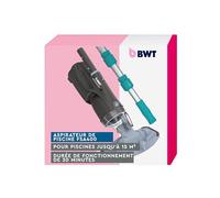 BWT Aspirateur de Piscine sans Fil | FSA400 avec Batterie | avec Manche télescopique | aspirateur Puissant pour jacuzzis et piscines Hors Sol | pour piscines jusqu'à 15 m²