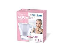 BWT Carafe filtrante Aqualizer blanche 2.7 L - Réduit le Calcaire, le Chlore et les Impuretés et Enrichit en Magnésium - 1 Cartouche Incluse