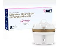 BWT Cartouche filtrante Silicate + Magnesium Mineralized Water 3 pièces | Avec silicium & magnésium | Pour tous les filtres à eau BWT Eau potable | Pour aliments & boissons