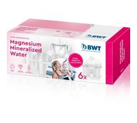 BWT Cartouches MAGNESIUM Mineralized Water - 6 unités | Compatibles carafes filtrantes | Réduction chlore, calcaire, plomb, cuivre | Pour une eau à partir de 26,7 °f | Goût pur et hydratation saine