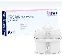 BWT EAU FILTRÉE EXTRA DOUCE - Pack de 6 | Compatible avec les filtres à eau | Réduit le calcaire, le chlore, le plomb, le cuivre | Pour une eau à partir de 26,7 °f | Goût frais et hydratation saine