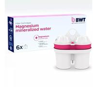 BWT EAU FILTRÉE EXTRA DOUCE - Pack de 6 | filtre à eau compatible | cartouche filtre eau anticalcaire | Réduit plomb, cuivre, chlore | Pour eau jusqu'à 26,5 °f | Goût frais, filtration efficace