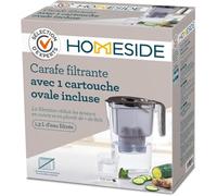 BWT Filtre à eau Homeside Noir 1,3 L | Filtration Calcaire, Chlore, Plomb et Cuivre