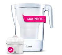 Filtre à eau de table BWT Vida avec 3 cartouches filtrantes Magnesium Mineralized Water I Compteur manuel I 2,6 litres I Blanc