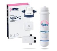 BWT MIXXO « SOFT » - Filtre à eau sous évier pour robinet existant | Cartouche filtrante anti-calcaire | Eau du robinet