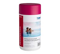 BWT Poolschocker Granulés d'oxygène 1 kg | Désinfection sans chlore | Sépare l'oxygène actif | Sans chlore & sans odeur | Idéal pour les premiers traitements et les chocs | Dosage d'entretien