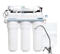 BWT Standard avec pompe, osmose inverse domestique, 75 GPD, débit de 8 l/h, réservoir de 12 l, 5 étapes avec minéralisation, taux de récupération de 10 à 20%, pression d'entrée de 2 à 5 bar