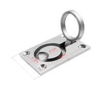 bwteUPDVE Casier de Trappe de Pont encastré Marin, poignée de Levage, Anneau de Porte, poignées de Porte, Anneau de Traction, quincaillerie de Bateau en Acier Inoxydable 316(62x44mm)