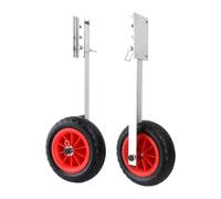 bwteUPDVE Roues de Lancement de Bateau Gonflable, Roue de Chariot de Lancement de Tableau arrière de Bateau Amovible de 10 Pouces